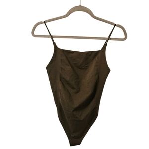 Green By Anthropologie Women's The Renna Seamless Square-Neck Bodysuit